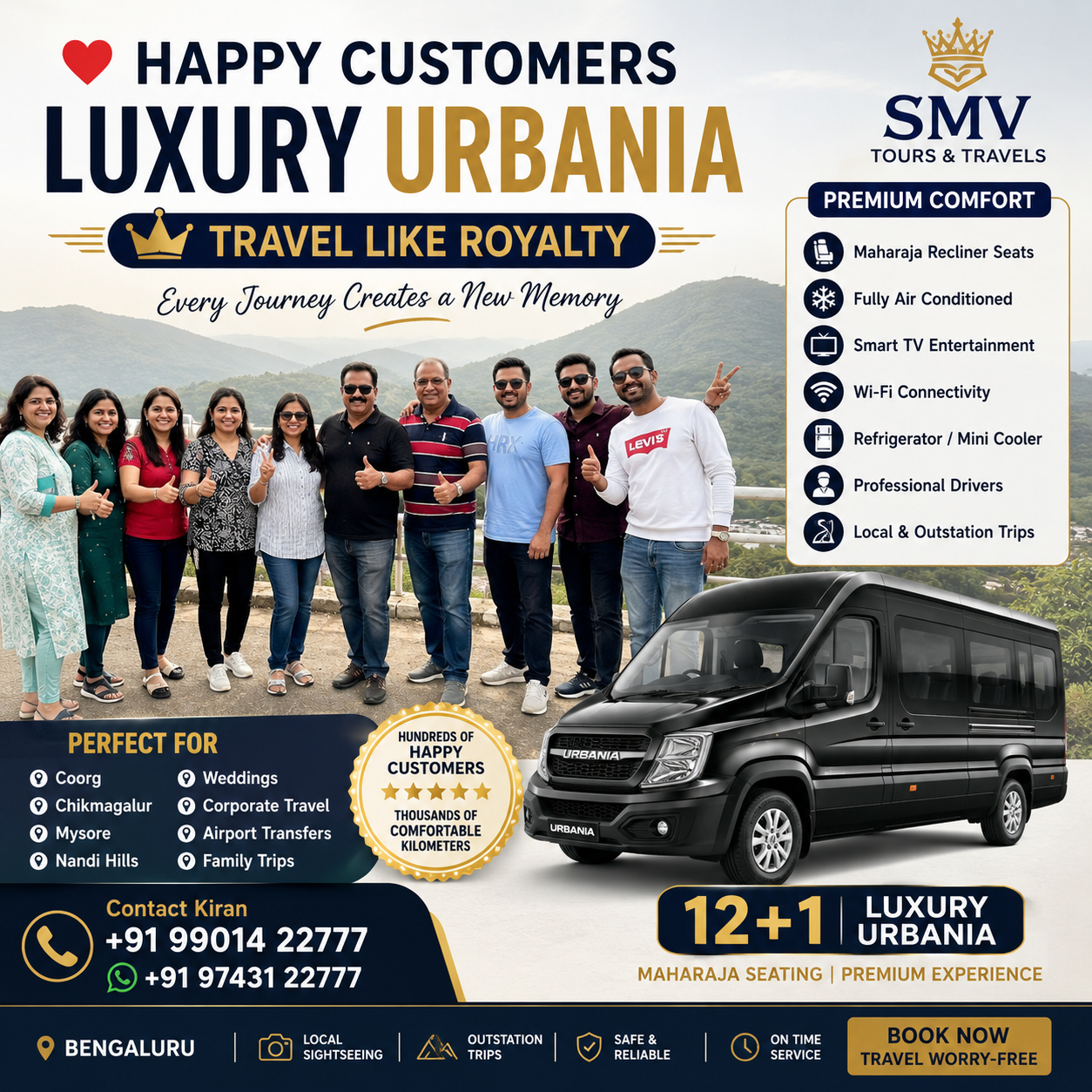 Book Luxury Urbania SMV Tours